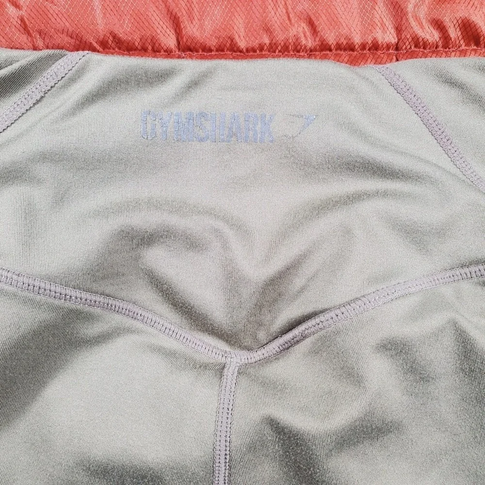 Gymshark Dry Leggings Womens Medium Olive Green‎ Perforated Fitness Training EUC